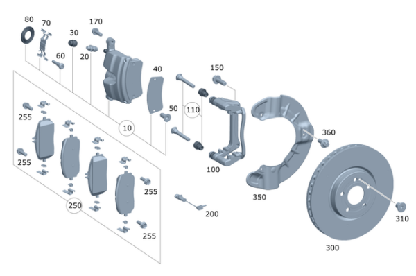 Brake Pads - Mercedes-Benz