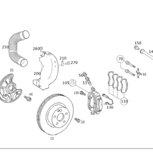 Disc Brake Rotor - Mercedes-Benz (230-421-12-12)