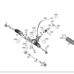 Steering Box Assembly - Mercedes-Benz (212-460-37-00-80)