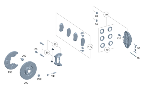 Brake Pads - Mercedes-Benz