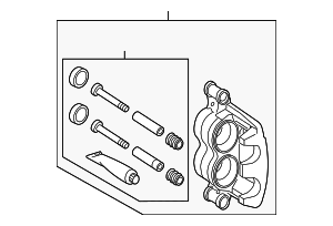 Disc Brake Caliper - Mercedes-Benz