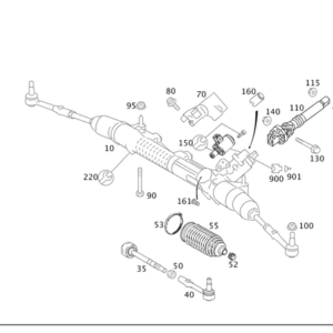 Steering Gear - Mercedes-Benz (221-460-50-00)