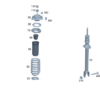 Shock-Absorber Strut - Mercedes-Benz (214-320-53-01)