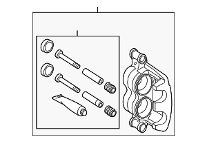Disc Brake Caliper - Mercedes-Benz