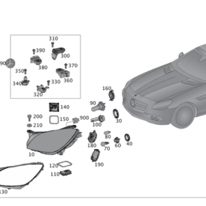 Headlamp Assembly - Right - Mercedes-Benz (172-906-89-00)