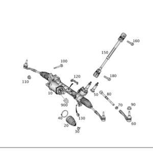 Exchange Steering Gear - Mercedes-Benz (166-460-60-00-64)