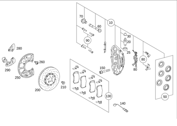 Disc Brake Rotor - Mercedes-Benz