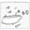 Headlamp Assembly - Right - Halogen - Mercedes-Benz (9109060500)