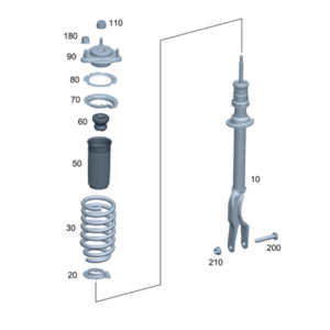 Shock-Absorber Strut - Mercedes-Benz (294-320-66-01)
