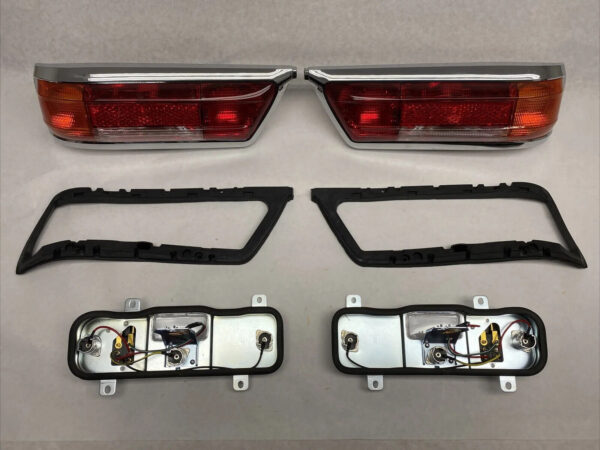 NEW Pair Amber Red early style taillights fits Mercedes 230SL 250sl 280sl w113
