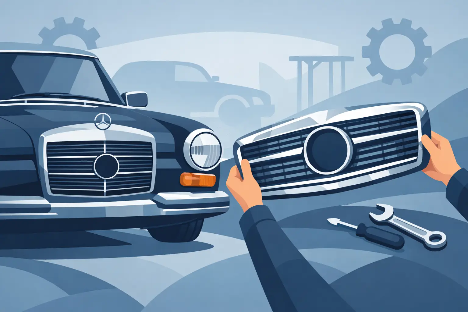 Classic Mercedes Grille Replacement Tips