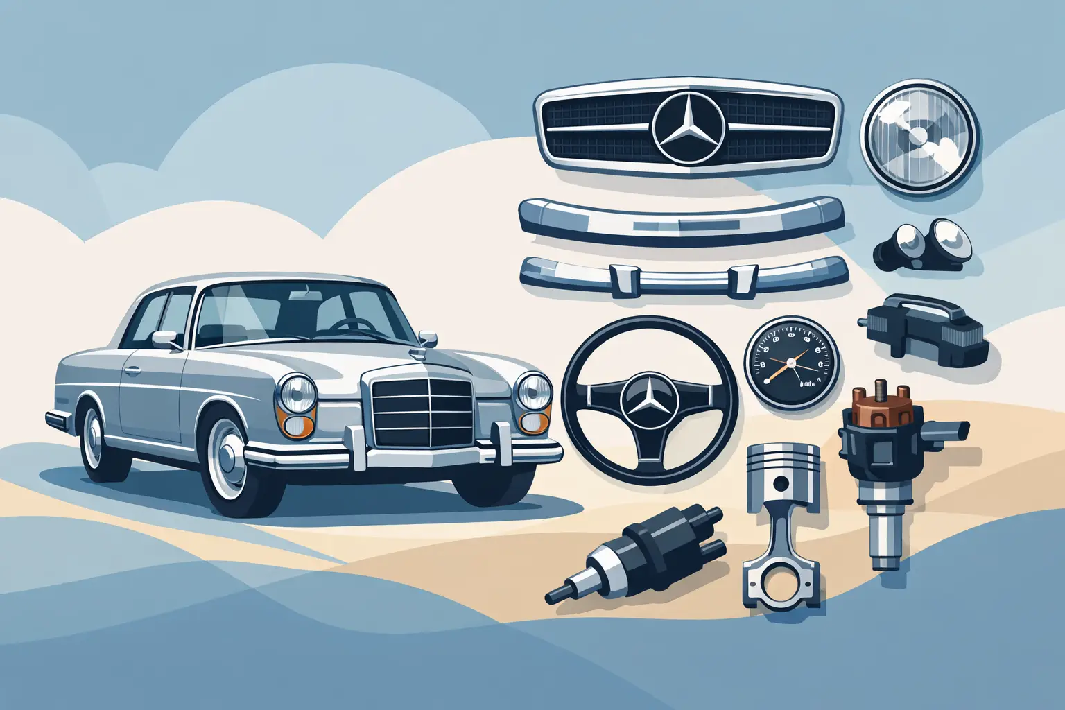 Classic Mercedes Parts That Fit Right