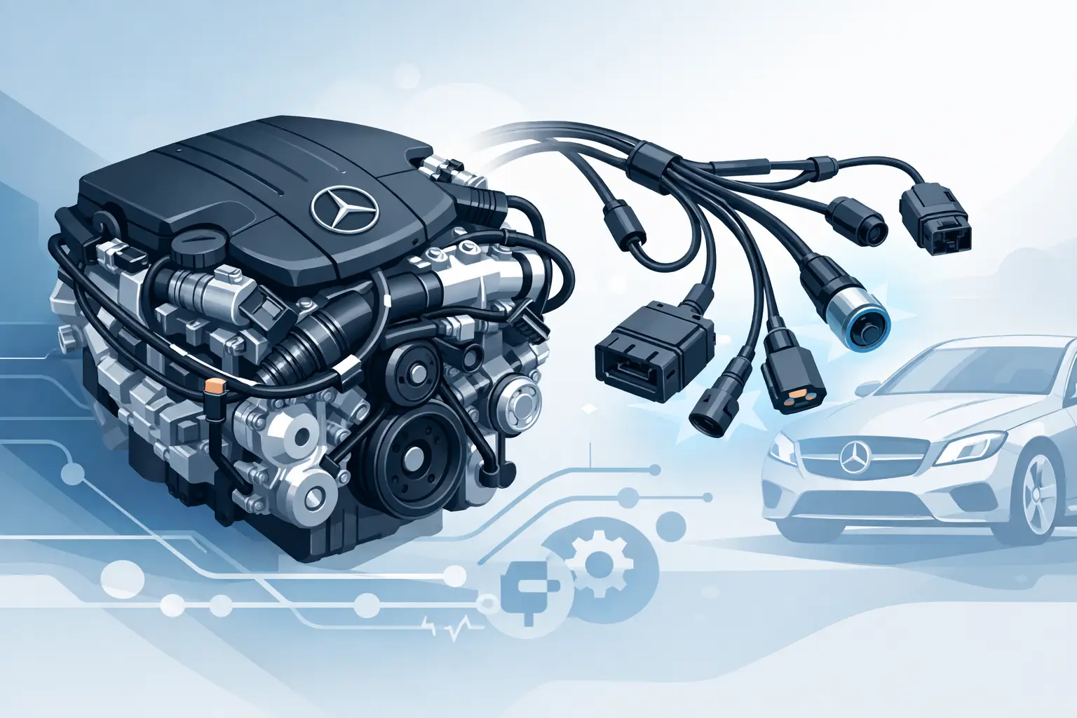 Mercedes Engine Wiring Harness Guide