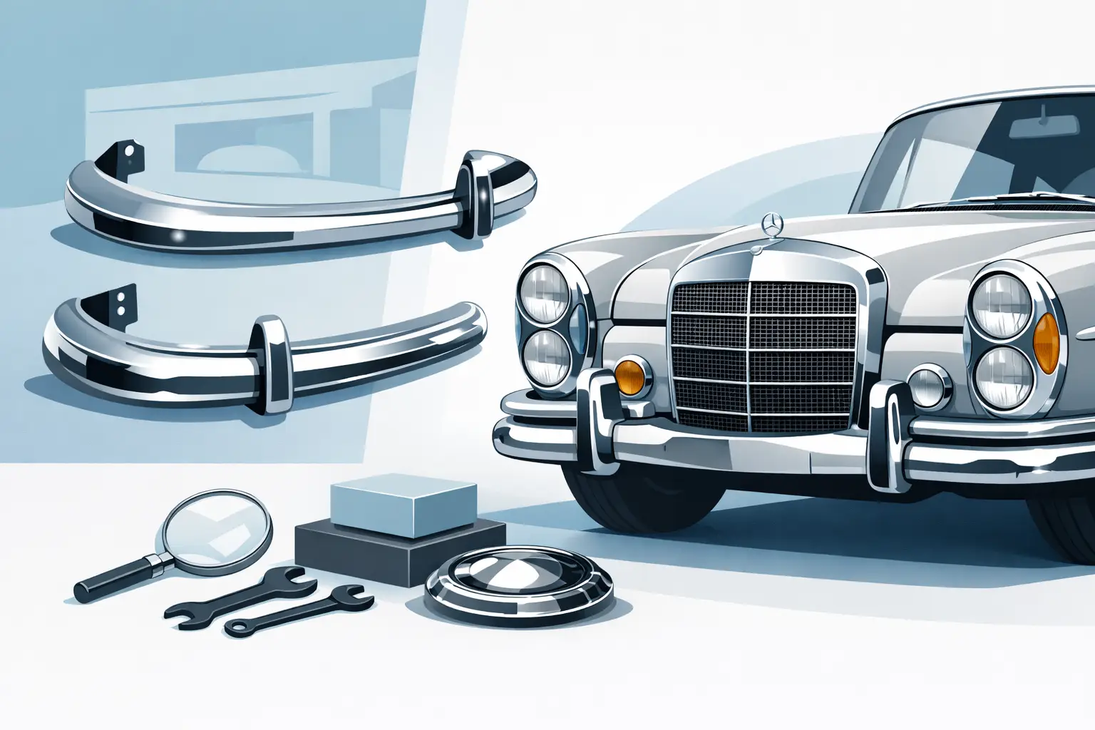 W111 Chrome Bumper Fitment and Buying Guide