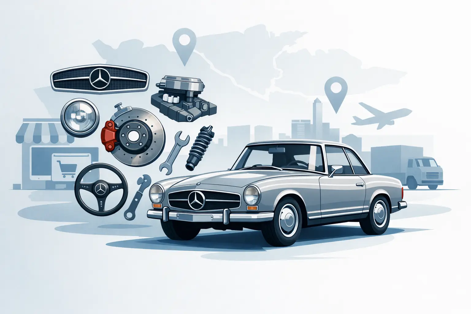 Where to Buy Classic Mercedes Parts