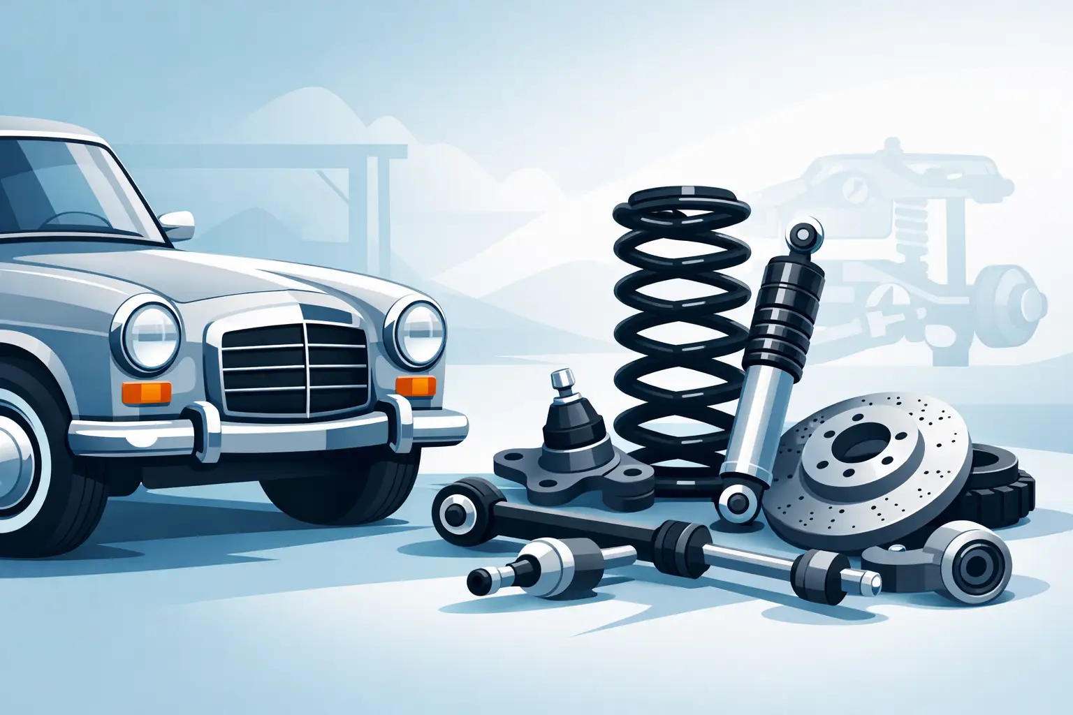 Classic Mercedes Suspension Parts Guide