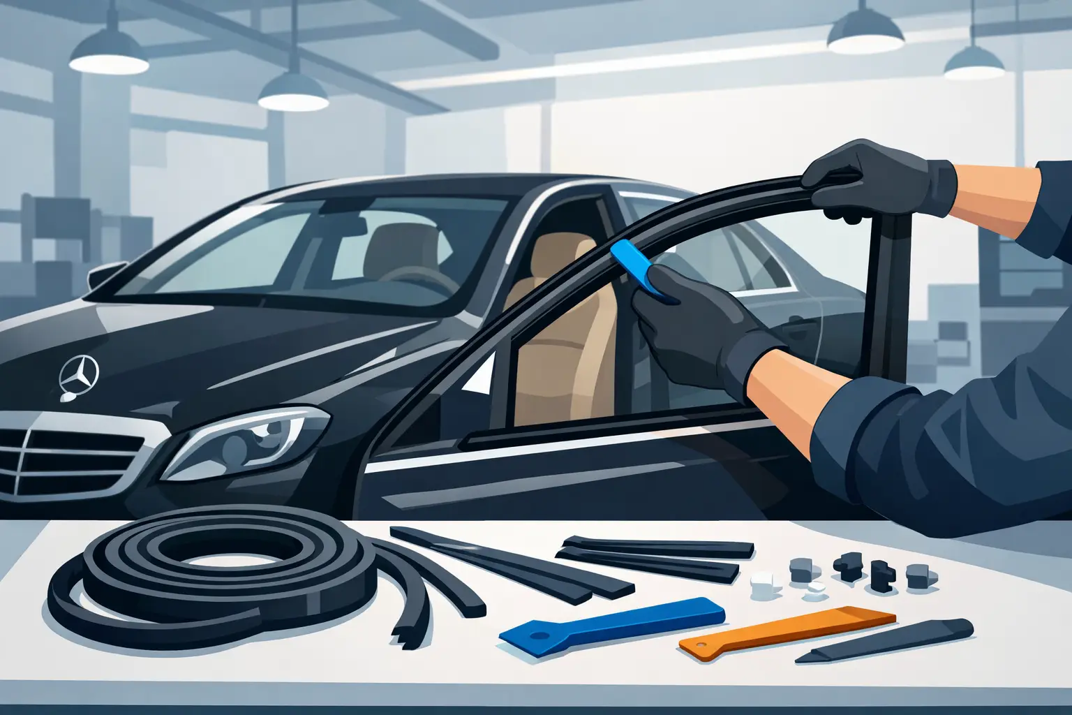 How to Replace Mercedes Window Seals Correctly