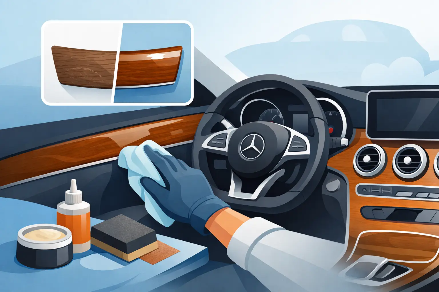 How to Restore Mercedes Wood Trim Properly