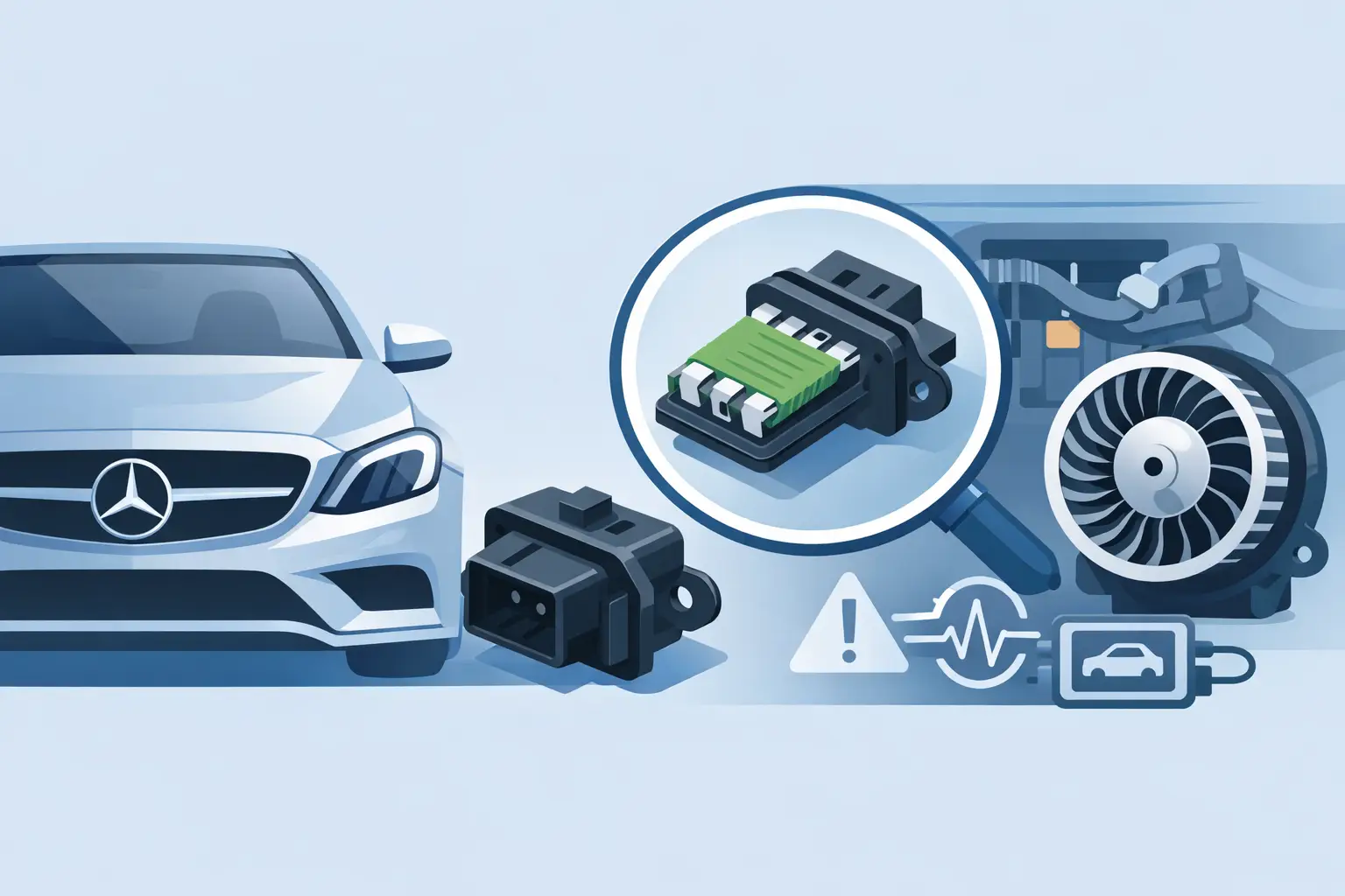 Mercedes Blower Motor Resistor Diagnosis Guide