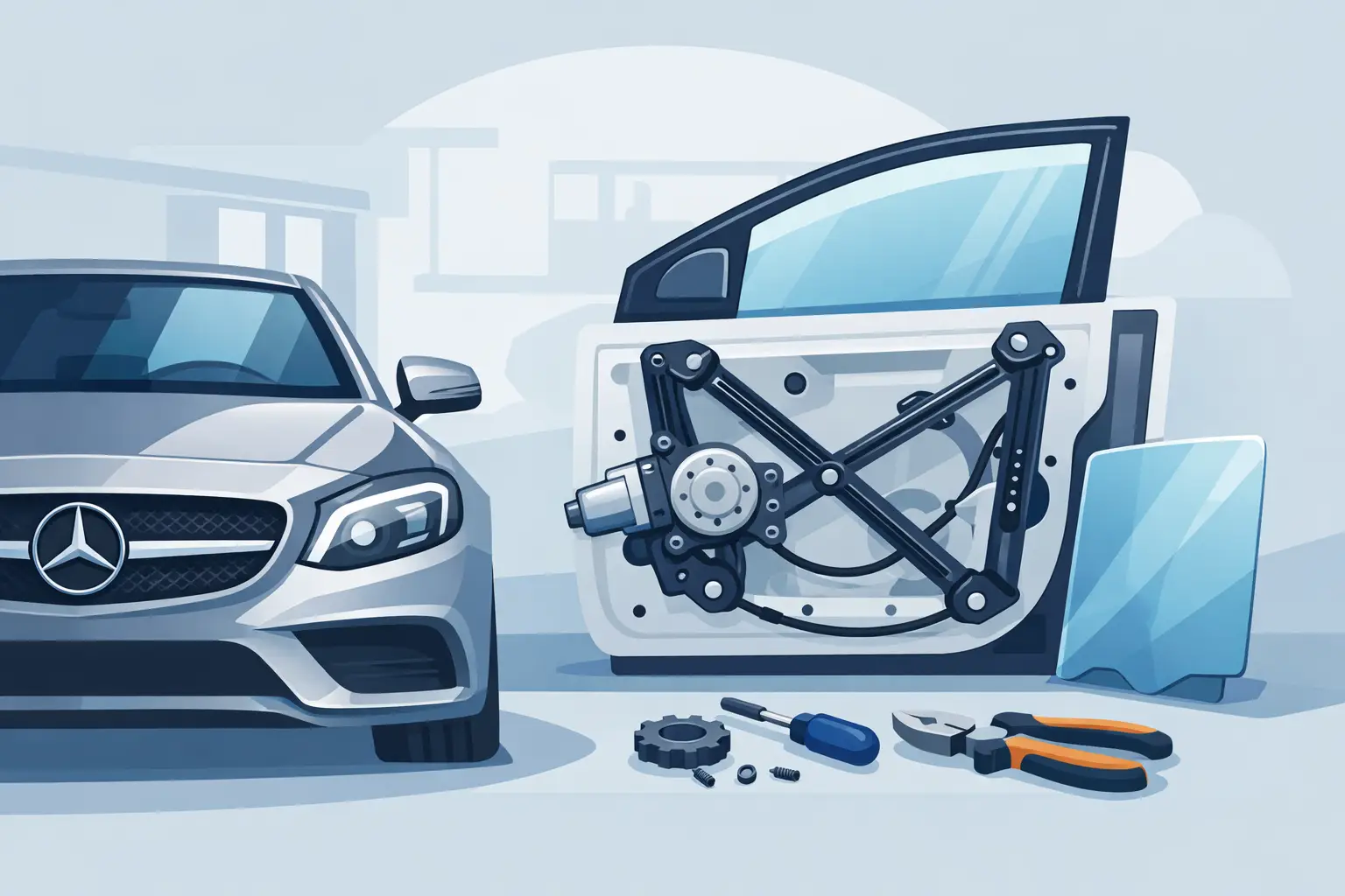 Mercedes Window Regulator Repair Guide
